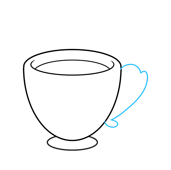 How to draw a tea cup