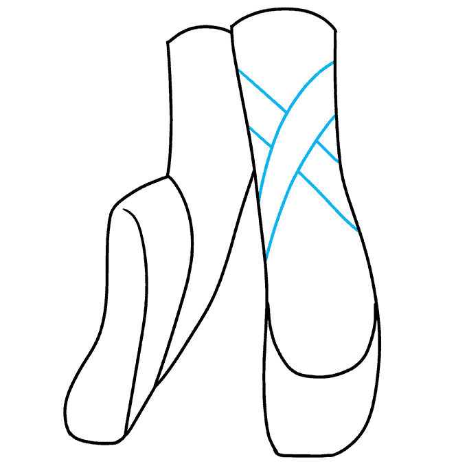 how to draw ballet shoes really easy drawing tutorial