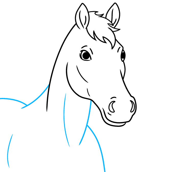 ➜ easy, simple follow along drawing lessons for kids or beginners. How To Draw A Horse Head Really Easy Drawing Tutorial