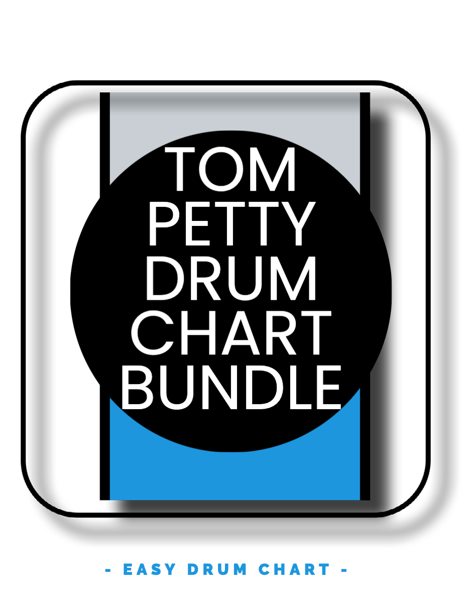 5 Tom Petty Drum Chart Bundle