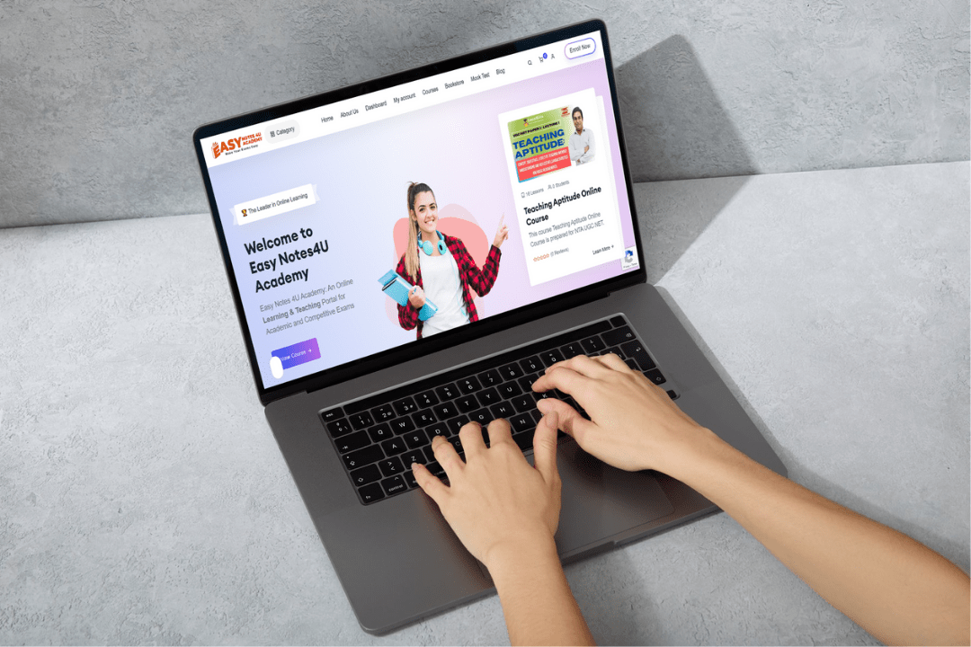 Registration A redesigned website and new avtar of Easy Notes 4U Academy Finally Luanched New Updated version of our website