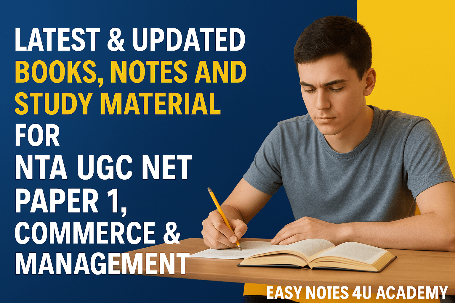 Get the latest and updated UGC NET Books, Notes & Study Material for NTA UGC NET Paper 1, Paper 2, Commerce & Management