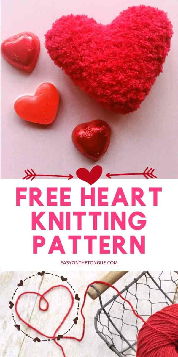 Free Heart Knitting Pattern on easyonthetongue.com  512x1024 How to Knit a Heart, Free Knitting Pattern