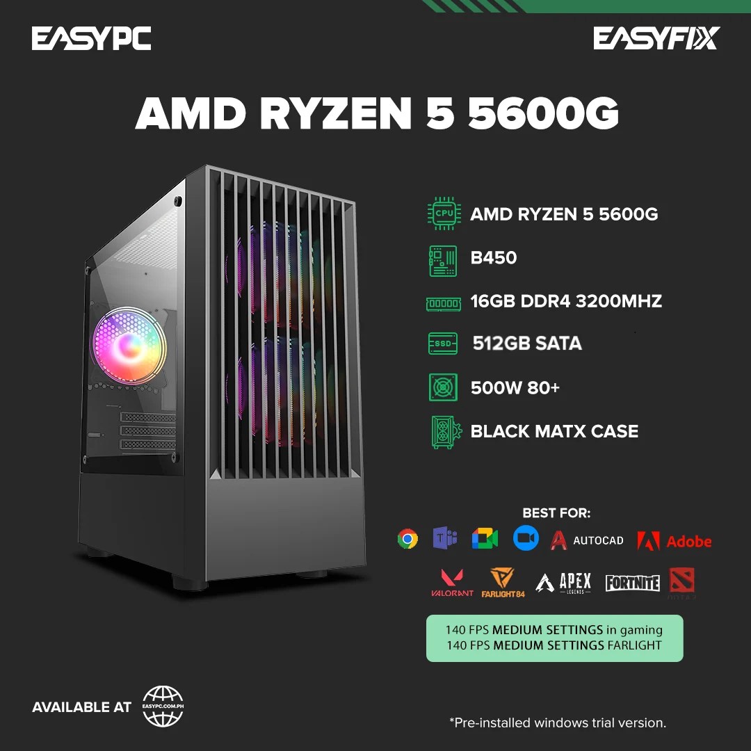 AMD Ryzen 5 5600G Gaming Desktop EasyPC Image 24 2048x2048 