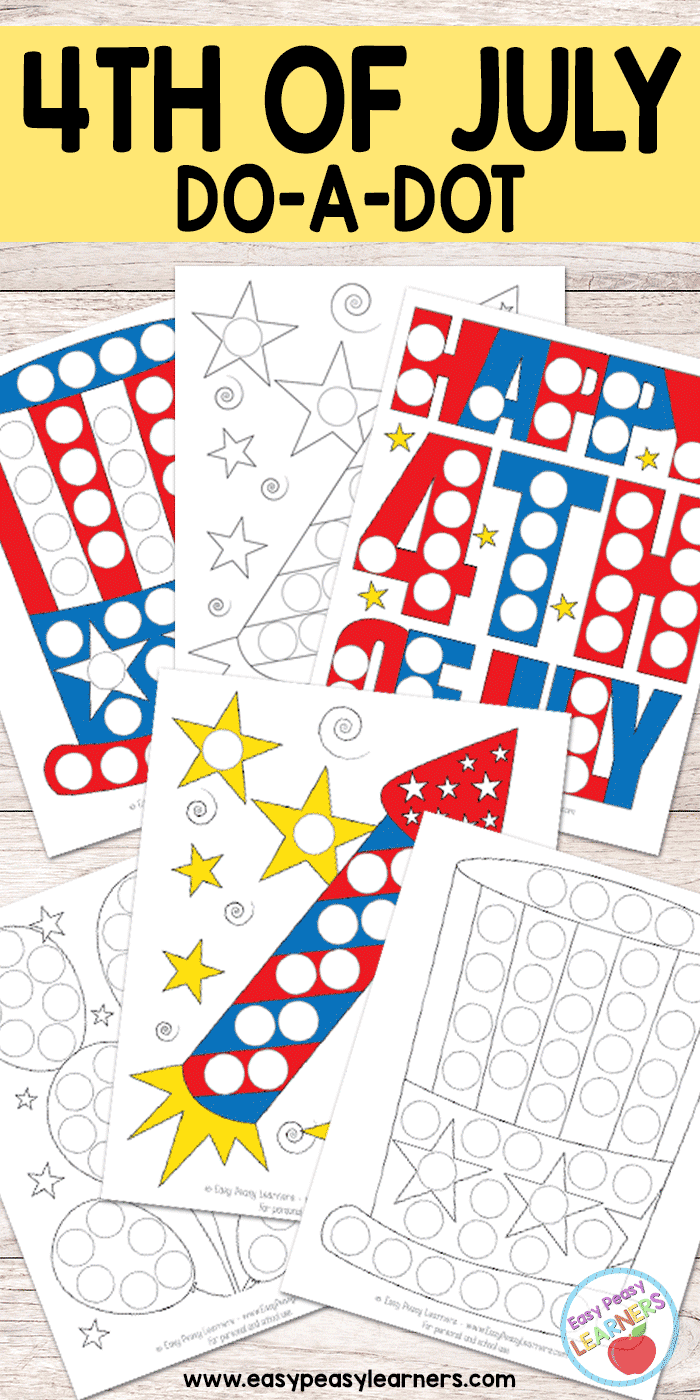 free 4th of july do a dot printables easy peasy learners