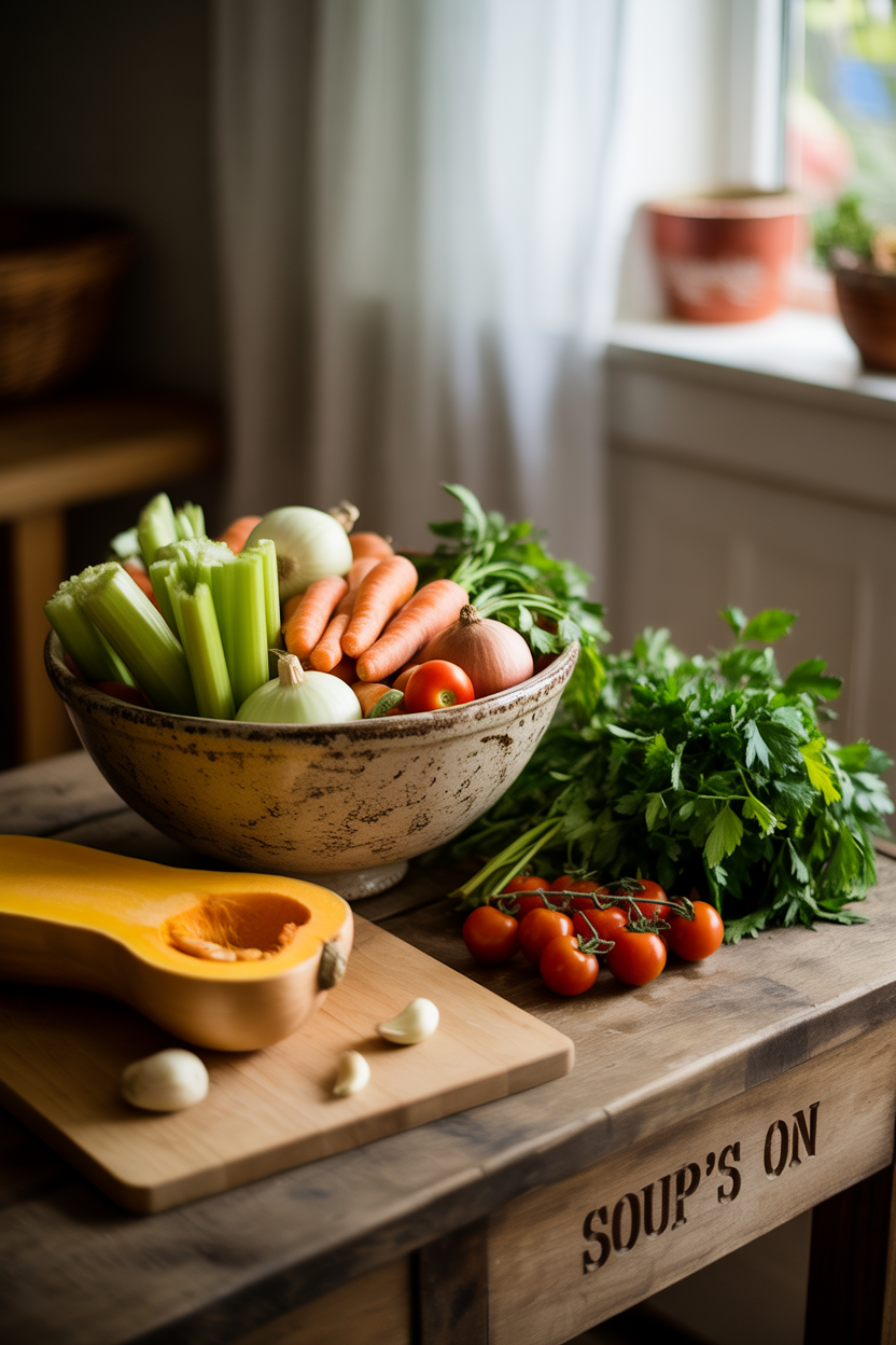 Vegetable Soup Ingredients
