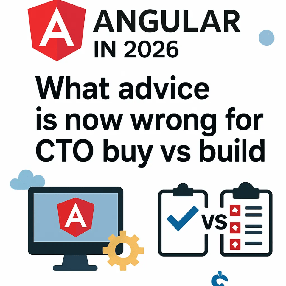 Angular in 2026 What advice is now wrong for CTO buy vs build