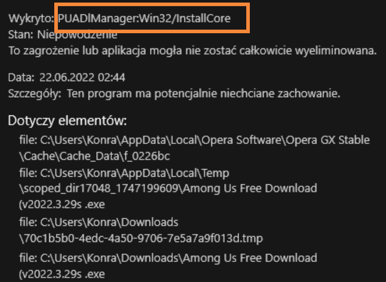 PUADlManager:Win32/InstallCore