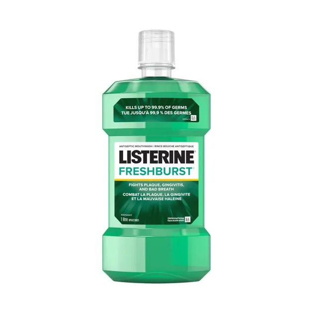Listerine Freshburst Intense Antiseptic Mouthwash, Intense Spearmint