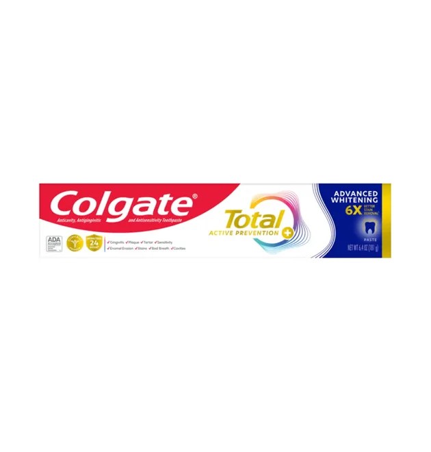 Colgate - Total Active Prevention + Advanced Whitening Toothpaste