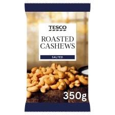 Tesco Roasted Salted Cashew Nuts 350