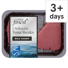 Tesco Finest 2 Yellow Fin Tuna Steaks 240G