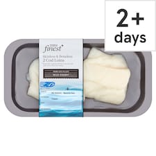 Tesco Finest Skinless & Boneless Cod Loins 280G