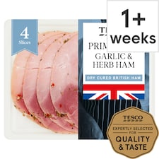 Tesco British Garlic & Herb Ham Slices 130g