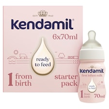 Kendamil First Infant Milk Ready to Feed Starter Pack 6 x 70ml