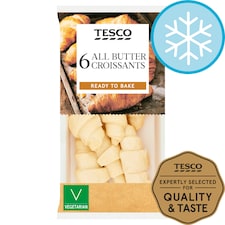 Tesco 6 All Butter Croissants 255G