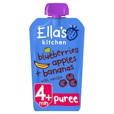 Ella's Kitchen Blueberry Apples Banana & Vanilla 120G