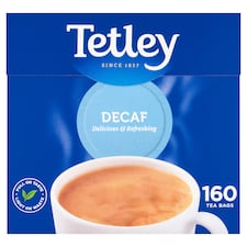 Tetley Decaffeinated 160 Teabags 500G