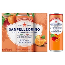 San Pellegrino Zero Peach & Clementine 6X330Ml