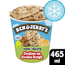 Ben & Jerry's Cookies On Cookie Dough Non Dairy Ice Cream Tub 465ml