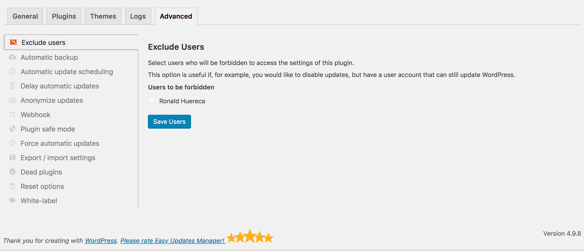 To be safe, you can decide to use a much higher number. Easy Updates Manager 8 0 1 Released Easy Updates Manager