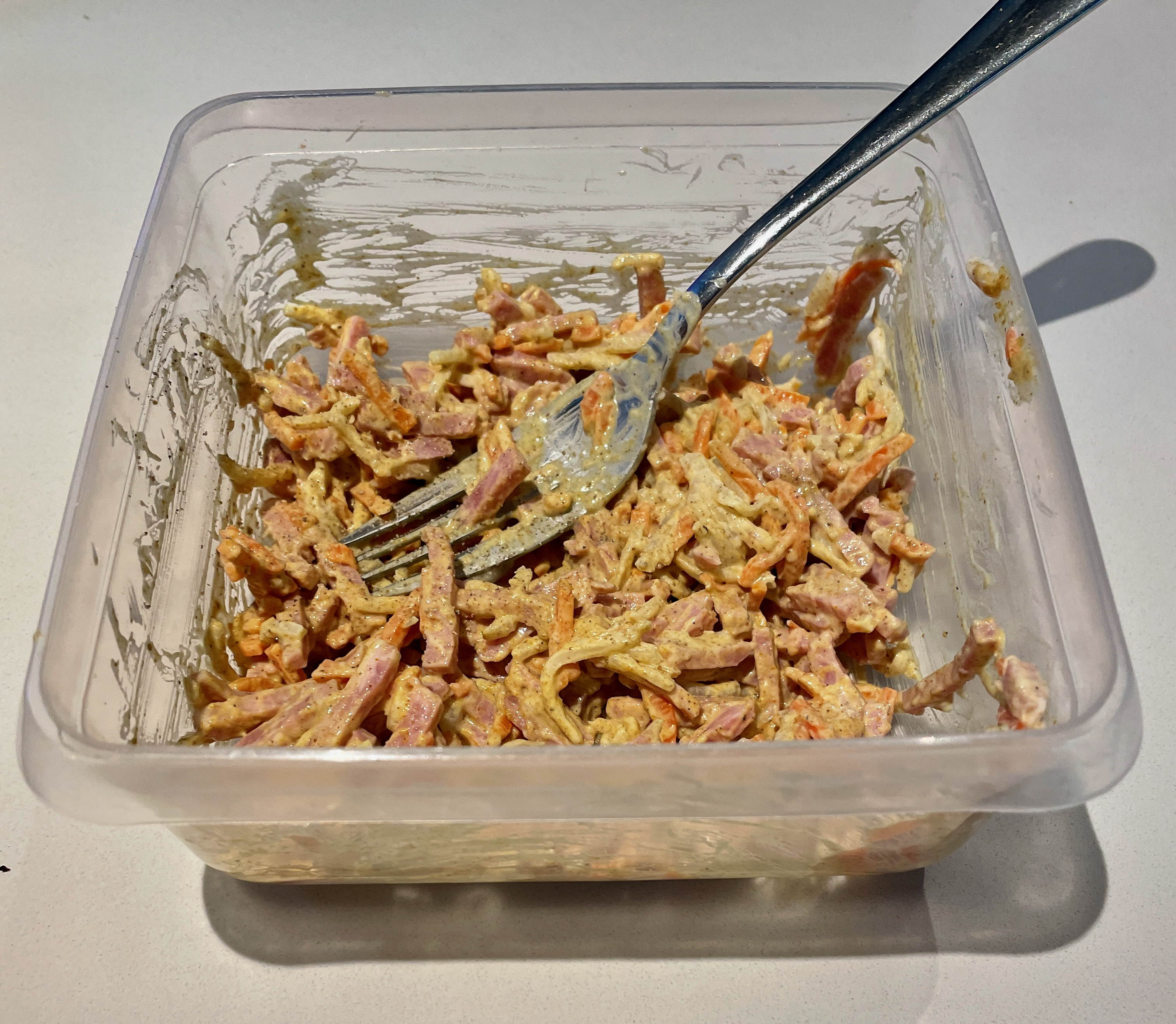 Apéro : verrines jambon, céleri-rave et carottes