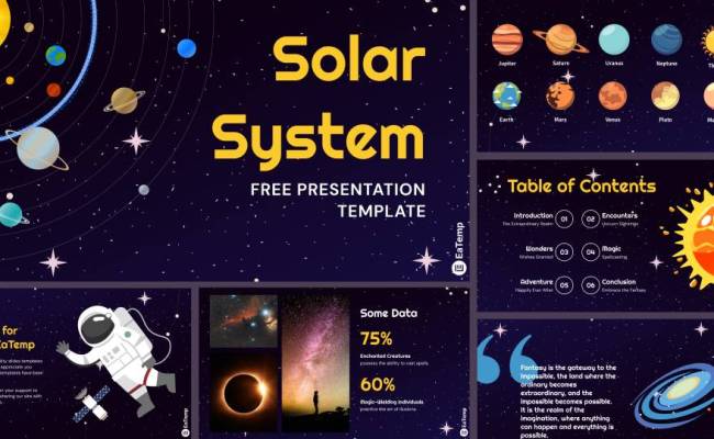 Solar System PowerPoint Presentation Template & Google Slides Theme - EaTemp