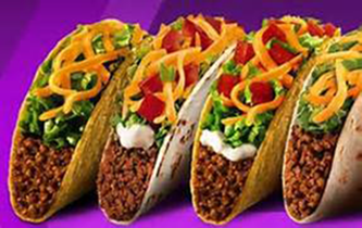 4 Tex-Mex beef hard shell tacos