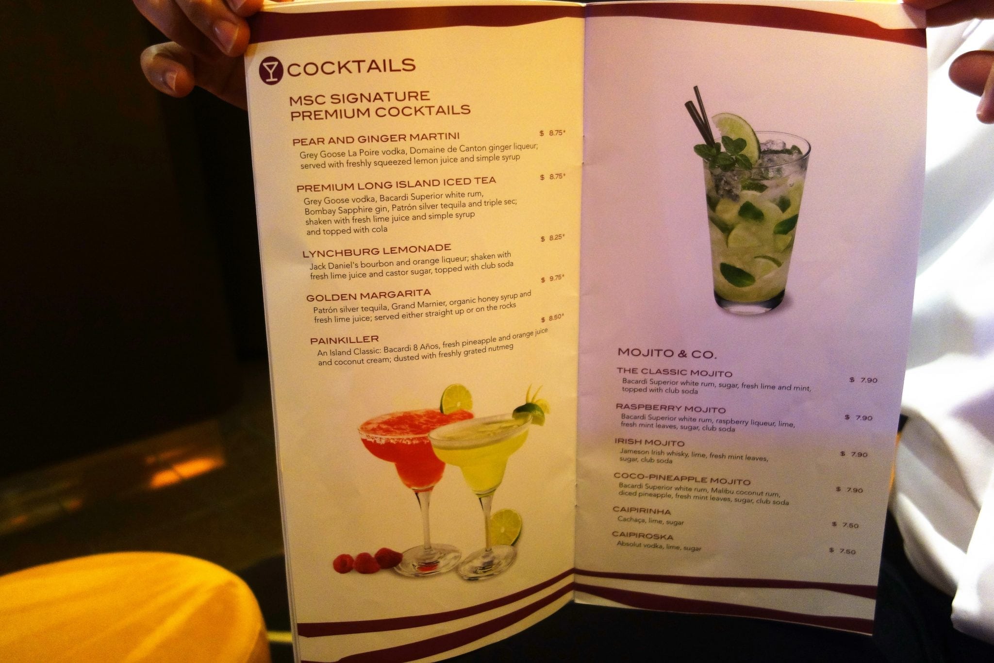 Complete Guide To All The Bars On Msc Divina