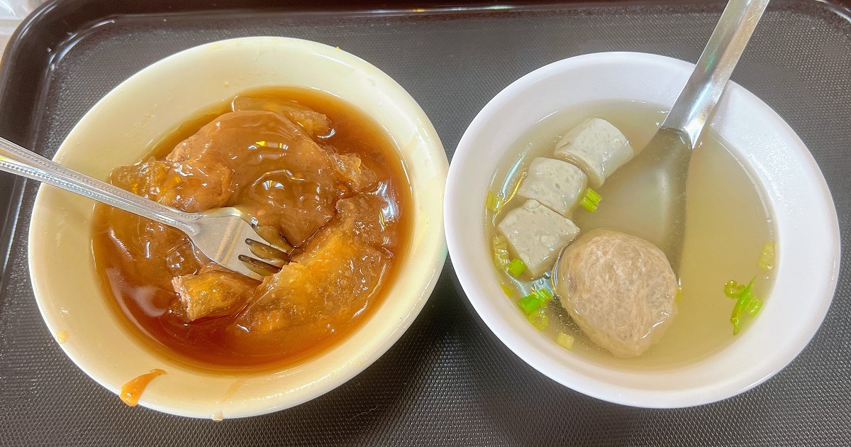 台南肉圓美食｜今天肉圓要吃那一種？油炸Q彈的肉圓內餡是豬肉加筍丁，國華街這家員林肉圓就是愛這味！