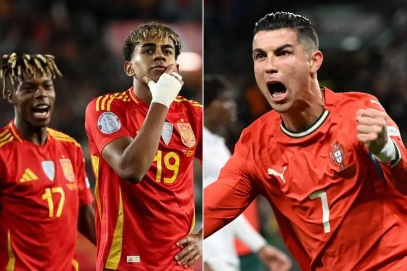 হাড্ডাহাড্ডি লড়াই জিতে নেশন্স লিগের সেমিতে পর্তুগাল ও স্পেন