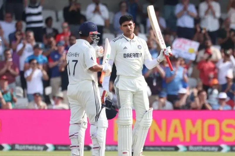 গিল ও পান্থ প্রথম দিনের শেষে চাপে রাখলেন ইংল্যান্ডকে