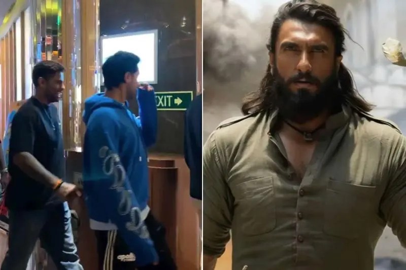 লখনৌ ম্যাচের আগে ধুরন্ধর দেখতে গেল টিম ইন্ডিয়া