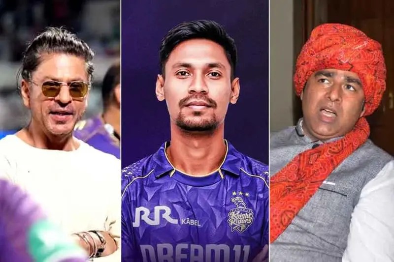 মুস্তাফিজুরকে দলে নেওয়ায় শাহরুখকে ঘুরিয়ে হত্যার হুমকি বিজেপি নেতার