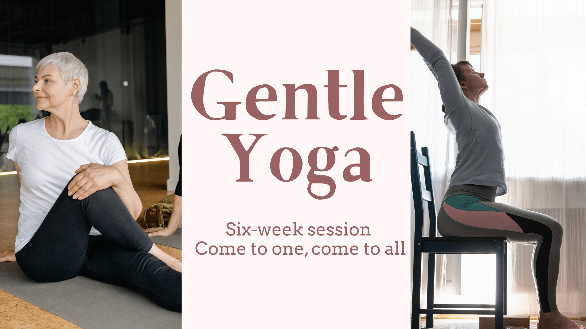 Sign up for gentle yoga.