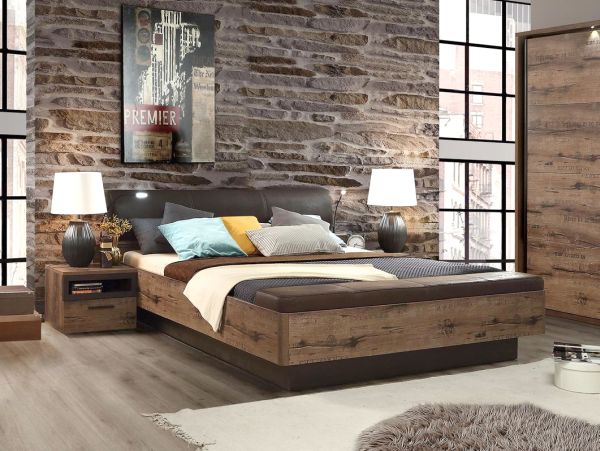 Ein bett aus massivholz von audena bedeutet individualität nach maß. JESOLO Bettanlage Bett Doppelbett 180x200 Dekor