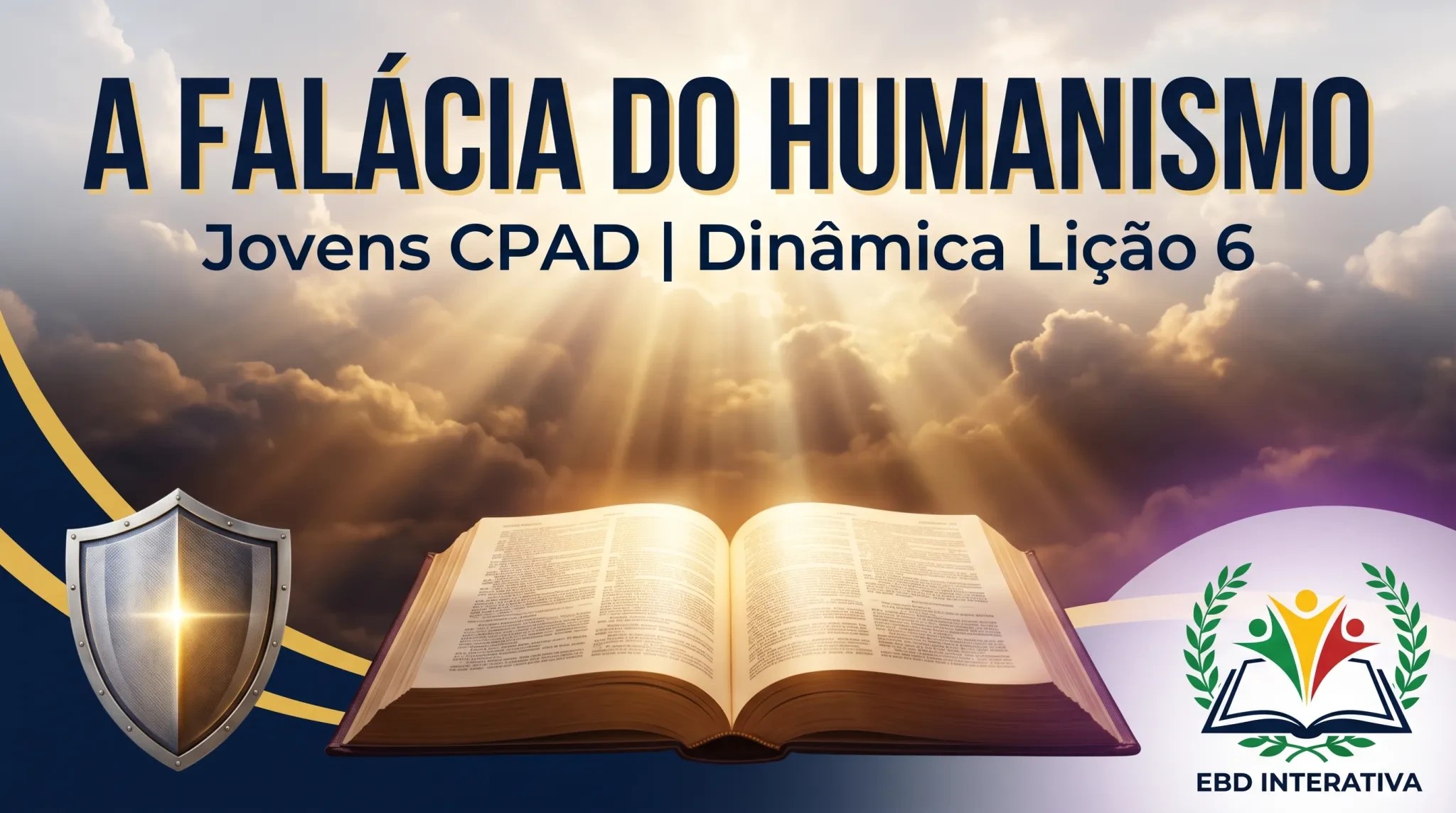 Humanismo ou Teocentrismo? Plano de Aula + Dinâmica para a Lição 6 Jovens🧠🚫