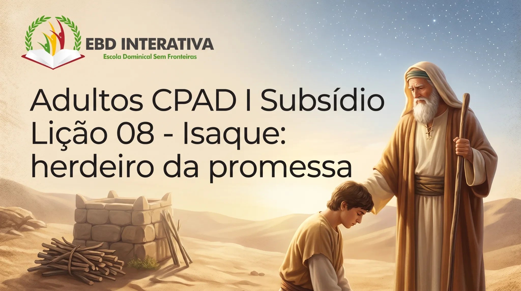 🚀O Segredo de Isaque: Por que o Herdeiro da Promessa Preferiu Silenciar? (Subsídio Lição 8 I Adultos)
