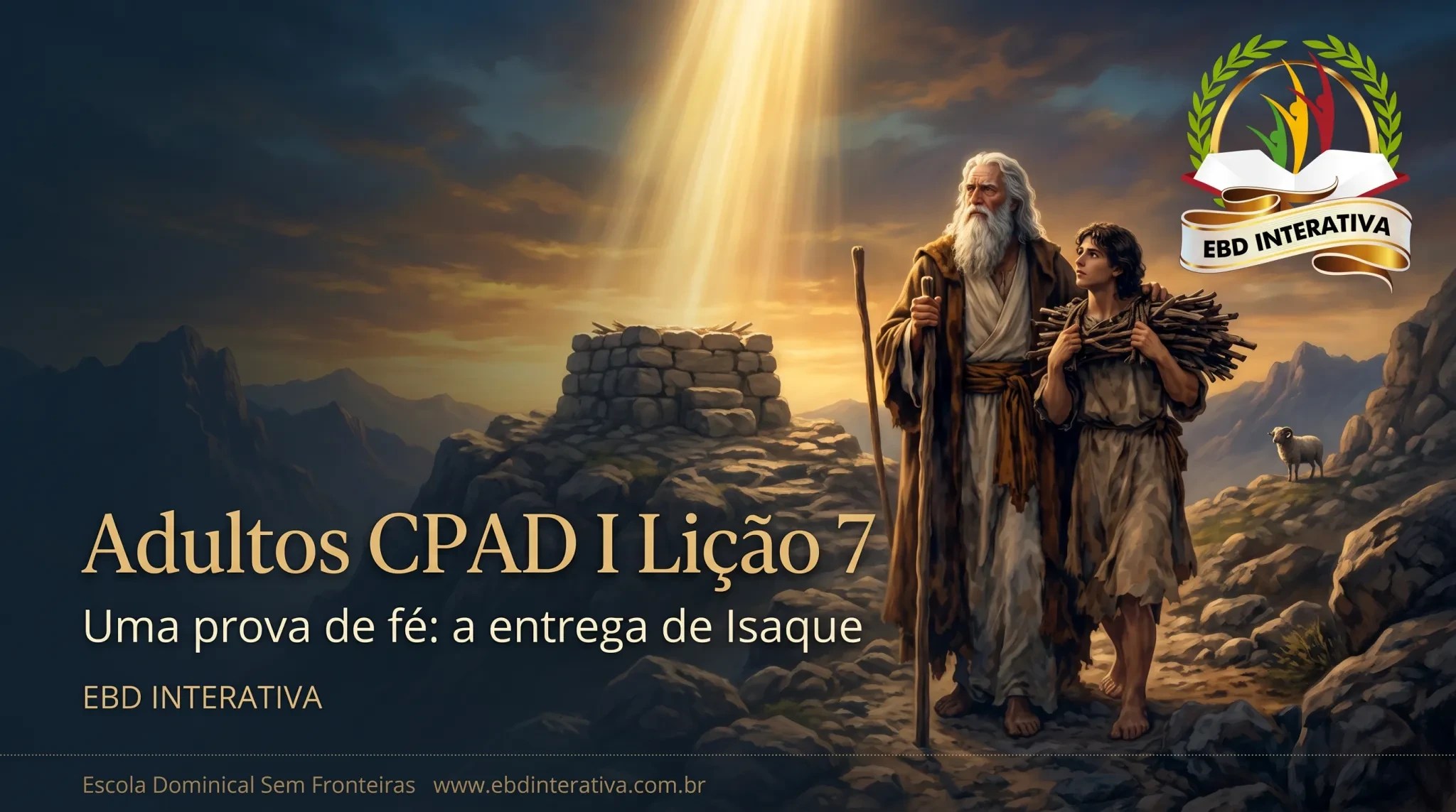 Subsídio Exclusivo Lição 7: O Segredo do Monte Moriá que a maioria ignora! Adultos🏔️