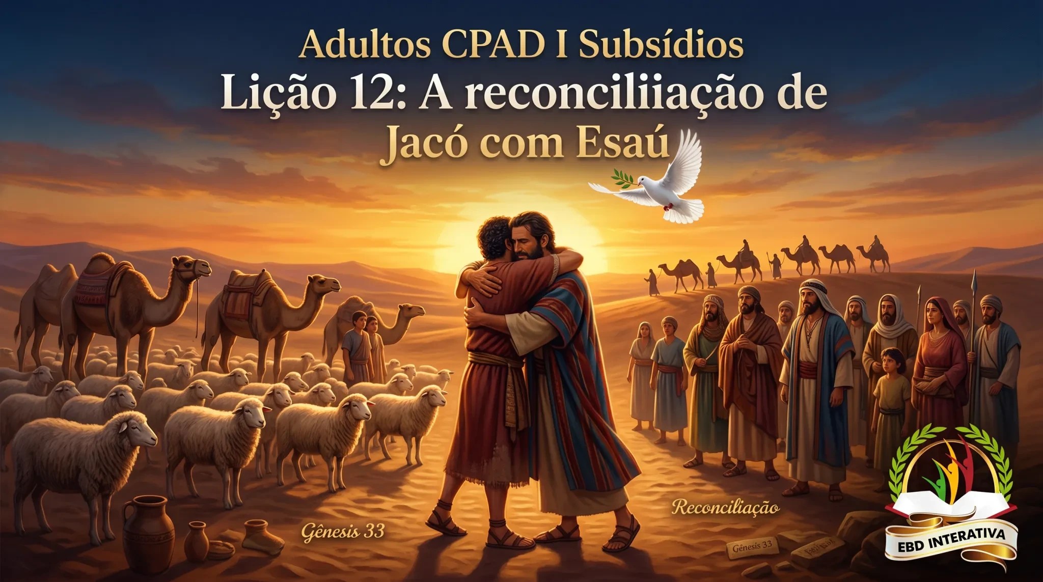 💻 Subsídio Bíblico • Lição 12: A reconciliação de Jacó com Esaú