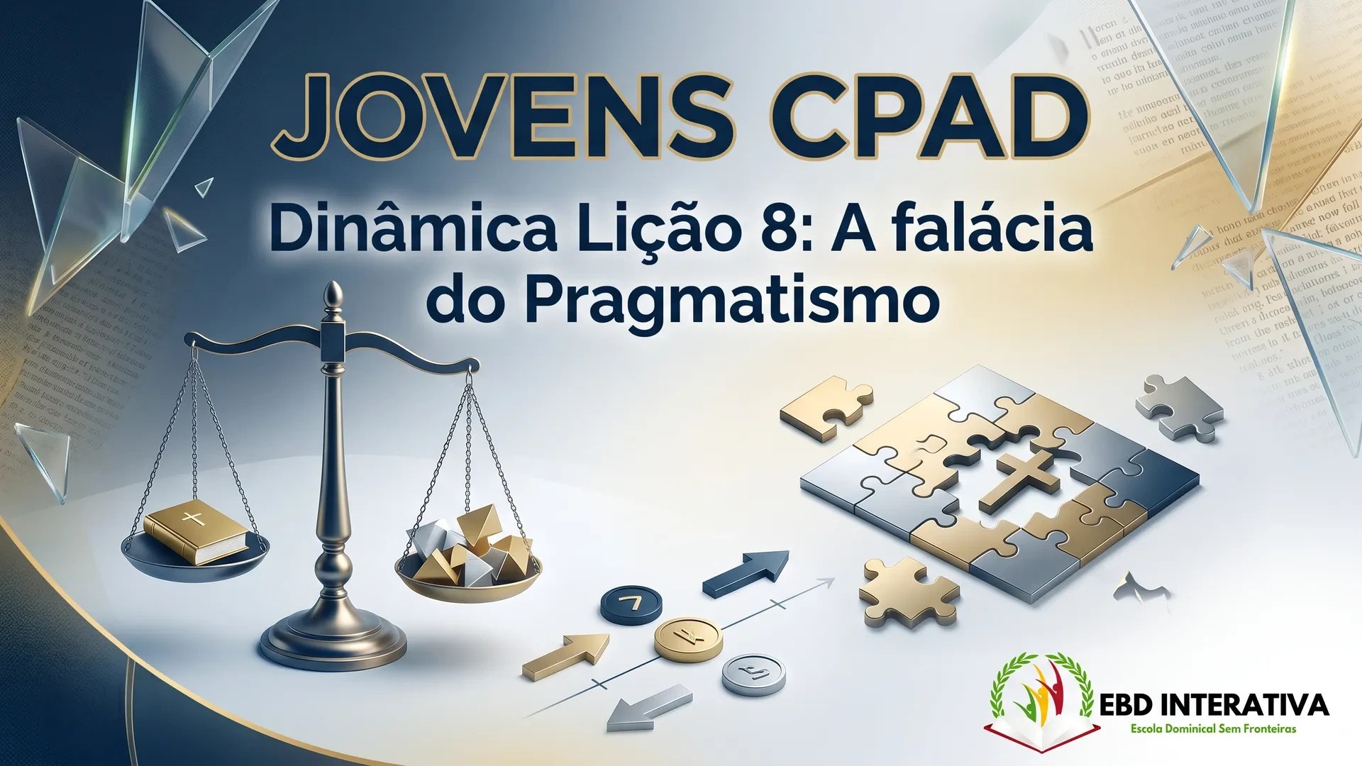 Plano de Aula + Dinâmica Pronta: Como Destruir a Falácia do Pragmatismo na EBD Jovens! Lição 8