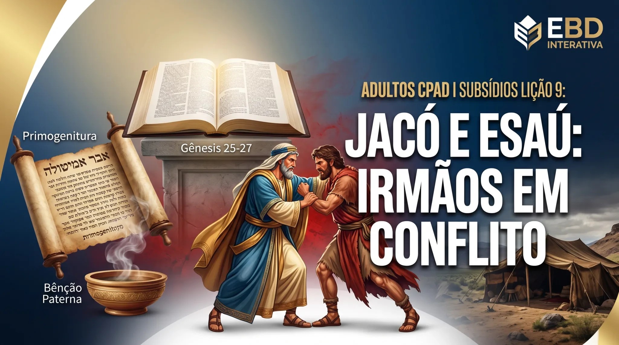 Jacó vs Esaú: O Subsídio Exclusivo Que Vai Salvar Sua Aula de EBD Neste Domingo! Lição 9
