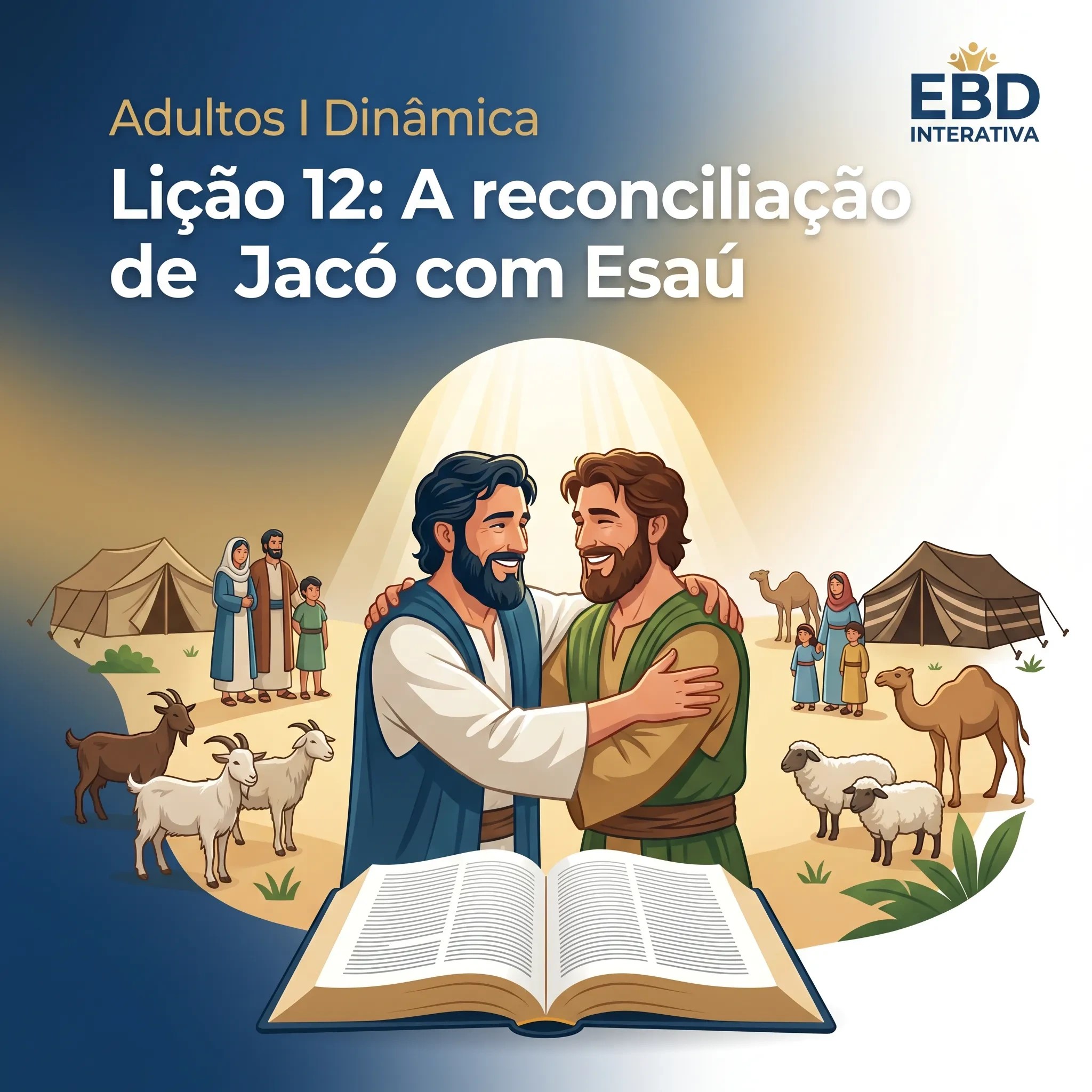 O segredo para curar mágoas familiares antigas: Plano de Aula + Dinâmica sobre Jacó e Esaú (Lição 12)