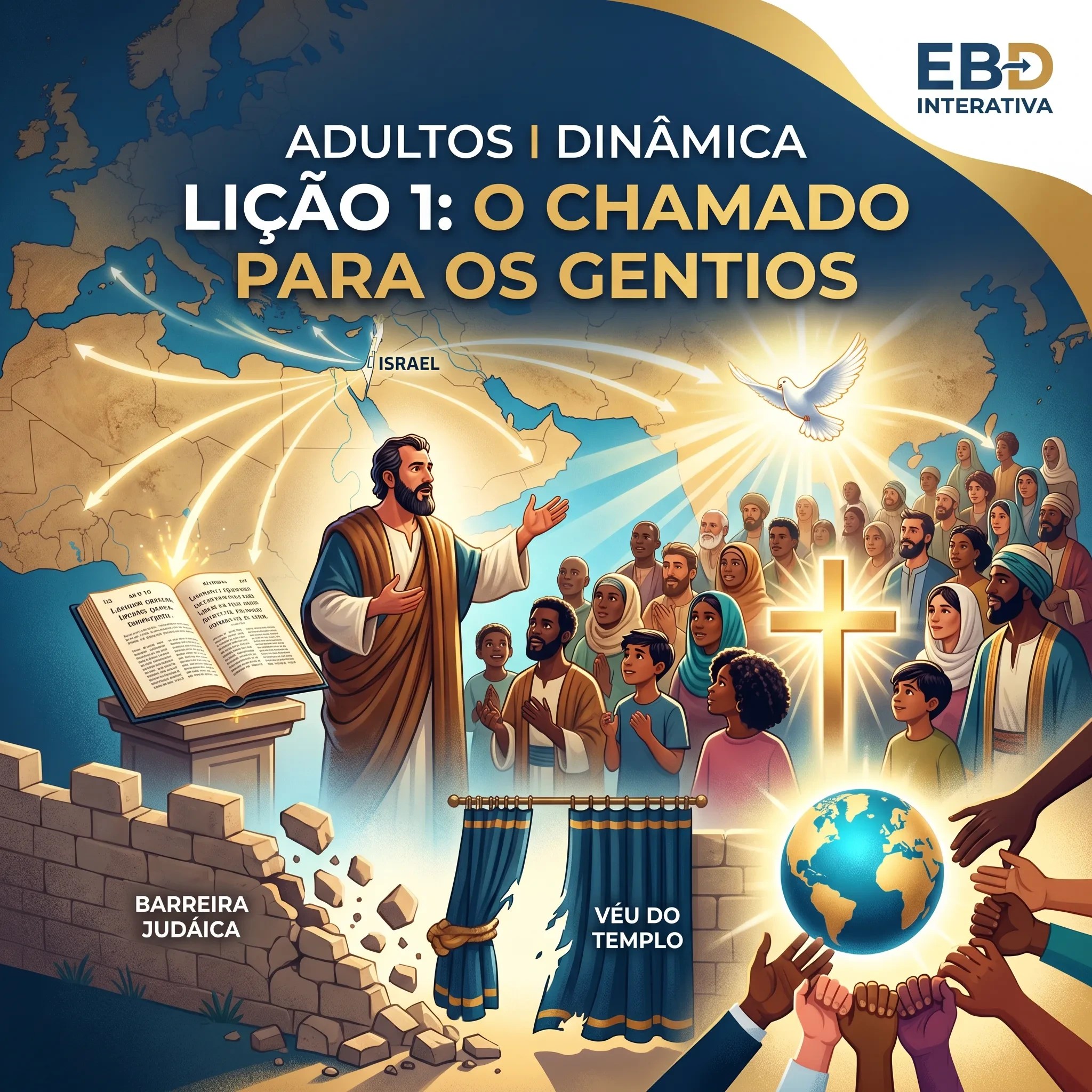 Lição 1: O chamado para os gentios 📚Plano de Aula + Dinâmica