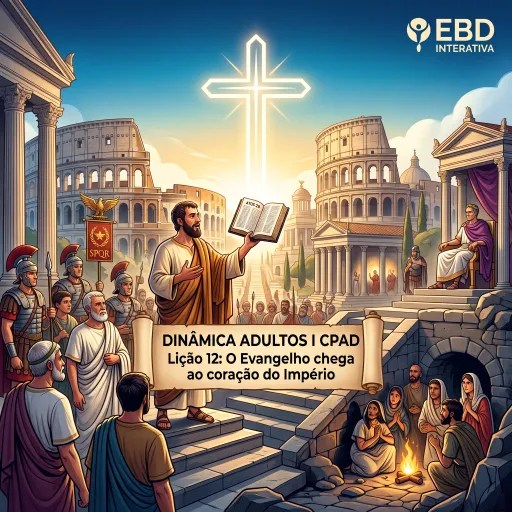 Dinâmica Lição 12: O Evangelho chega ao coração do Império (Adultos)