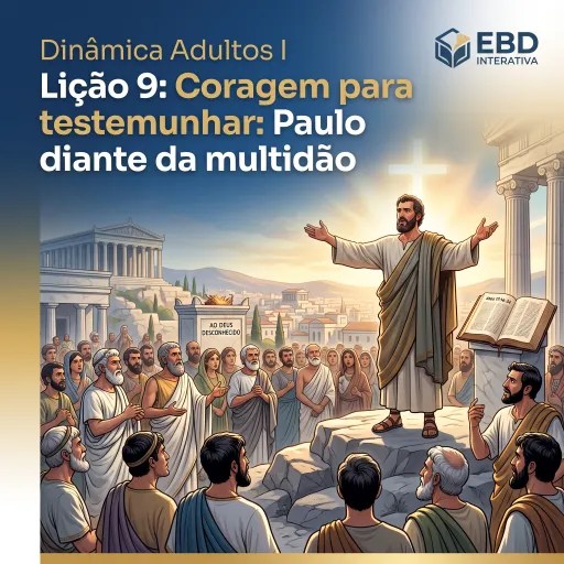 Dinâmica Lição 9: Coragem para testemunhar: Paulo diante da multidão I Adultos
