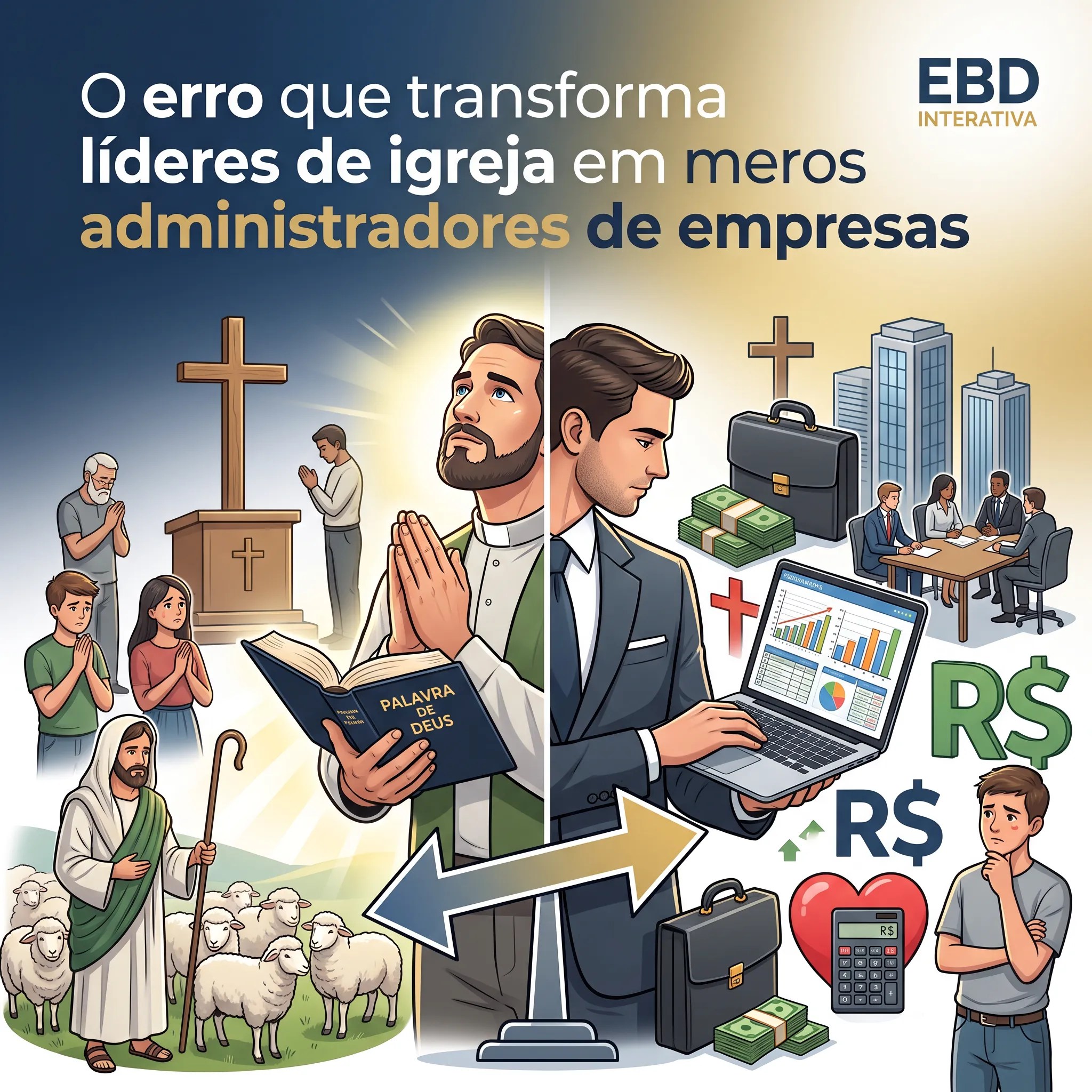 O erro que transforma líderes de igreja em meros administradores de empresas