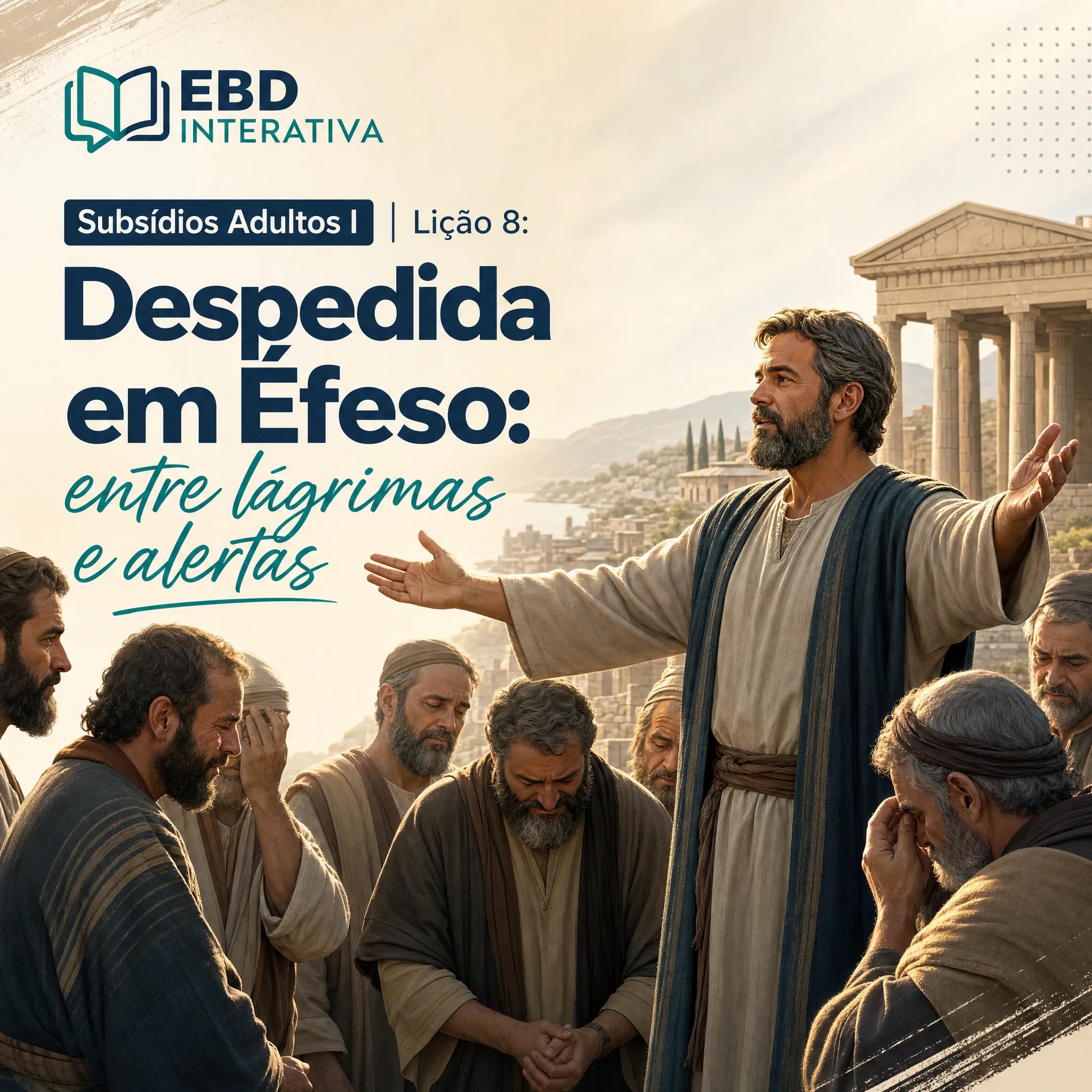 Subsídios Lição 8: Despedida em Éfeso: entre lágrimas e alertas (Adultos)