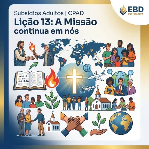 Subsídio Lição 13: A Missão continua em nós (Adultos)