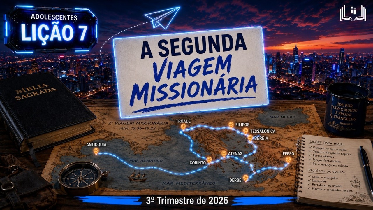 Plano de Aula + Dinâmica: Lição 7 – A Segunda Viagem Missionária 📚 Adolescentes